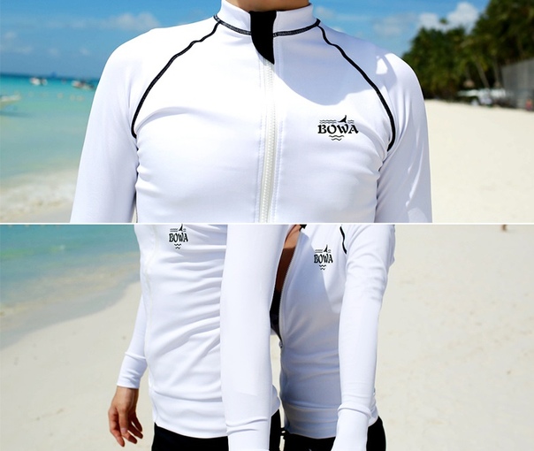 Белый гидрокостюм для серфинга фото