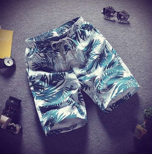 Пляжные мужские шорты для купания с пальмами фото