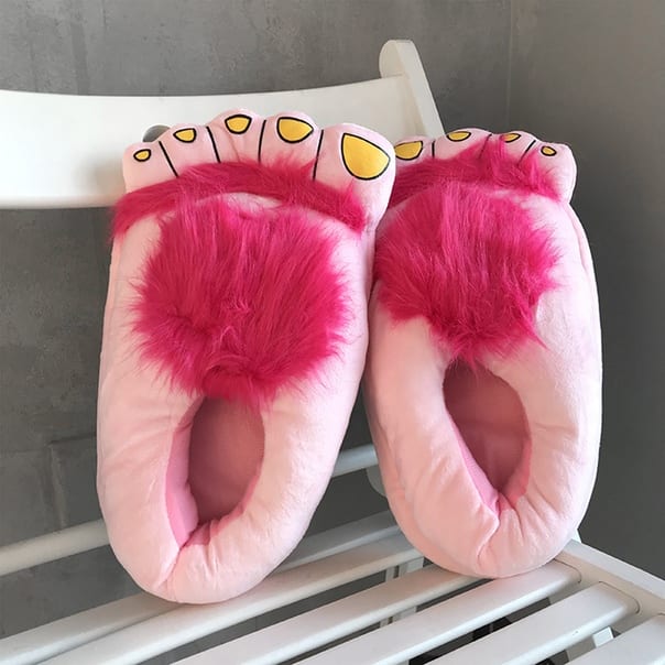 Большие тапки лапки с пушком - дикие ноги купить недорого в интернет ...