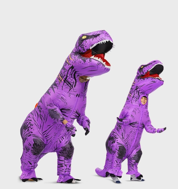 Костюм динозавра t rex надувной фото