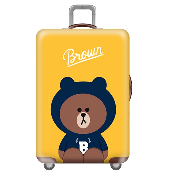 Чехол на чемодан с бурым медвежонком фото