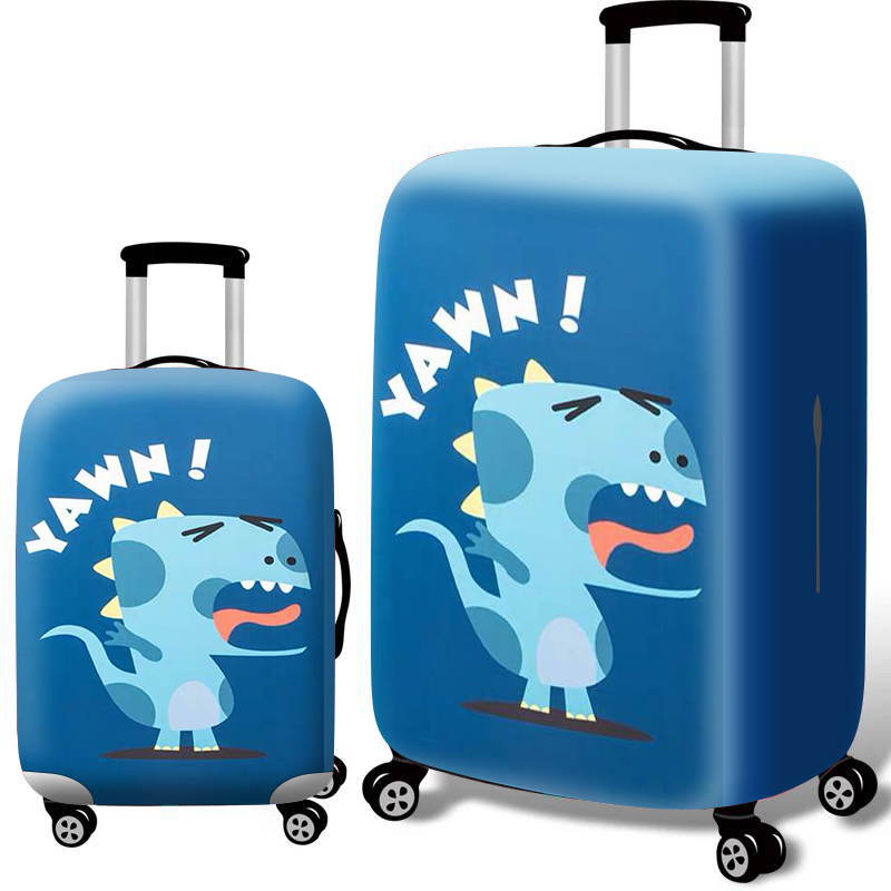 Чехол на багаж износостойкий с зевающим динозавром