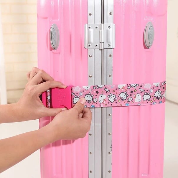 Розовый багажный ремень Hello Kitty фото