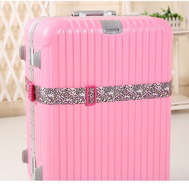 Розовый багажный ремень Hello Kitty фото