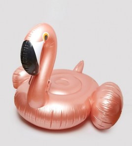 Надувной матрас золотой фламинго фото