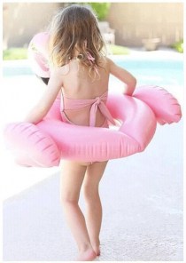 Детские надувной круг фламинго фото