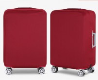 Однотонный бордовый недорогой чехол на чемодан