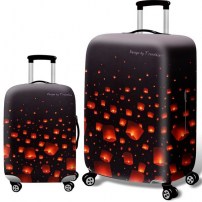 Качественный чехол на чемодан с фонариками