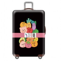 Мультяшный чехол защитный на чемодан с овощами