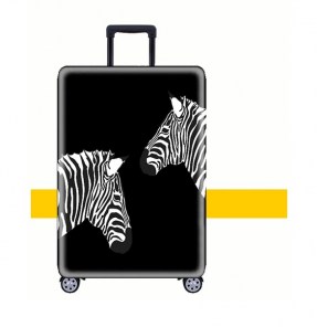 Чехол на чемодан с двумя зебрами