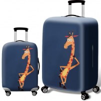 Защитный чехол на чемодан с рисунком жирафа