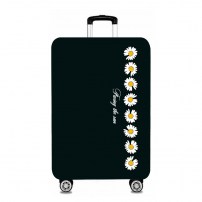 Чехол на дорожний чемодан с маленькими белыми цветками