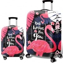 Чехол на багаж с большым розовым фламинго