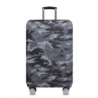 Камуфляжный чехол на чемодан - серый