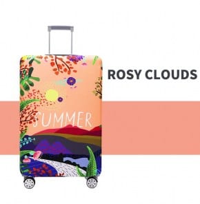 Разноцветный летний чехол на чемодан