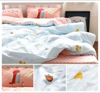 Набор спального белья с милыми рисунками двухспалка