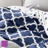 Белый постельный комплект с оленями и вышивкой фото