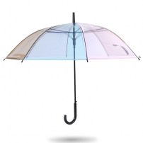 Полупрозрачный нежный зонт фото