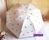 Защитный зонт от дождя с маленькими кактусами фото