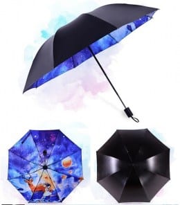 Зонт с иллюстрациею внутри фото