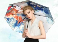 Зонт с иллюстрациею внутри фото