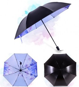 Зонт с иллюстрациею внутри фото