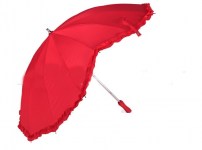 Красный зонтик в виде сердца
