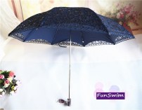 Элегантный солнцезащитный зонт с пайетками фото