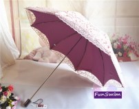 Элегантный солнцезащитный зонт с пайетками фото