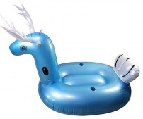 Огромный матрас для плавания синий олень фото
