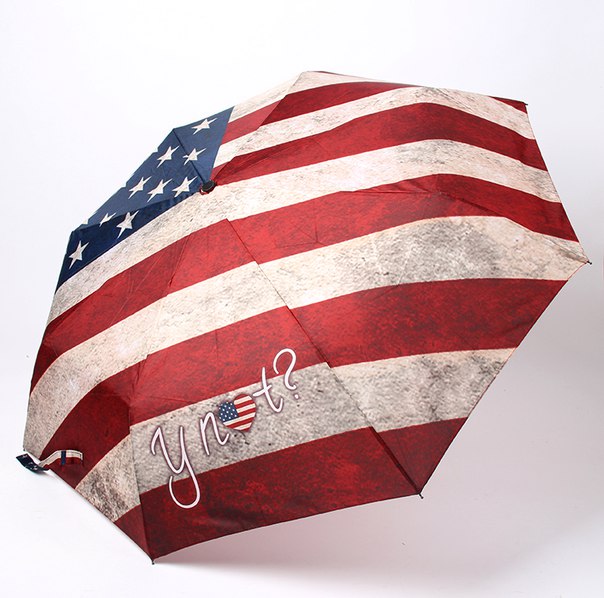 Зонтик с флагом США фото